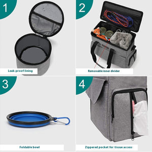 Large-Capacity Dog Travel Bag – Portable Pet Backpack for Outdoor Trips & Storage