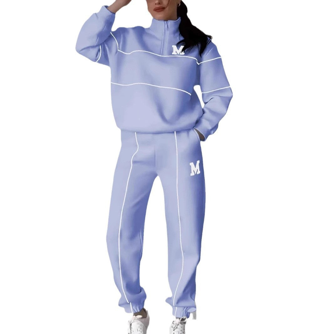 Women's 2 Piece Outfits Lounge Hoodless Pullover Sweatshirt Sweatsuit