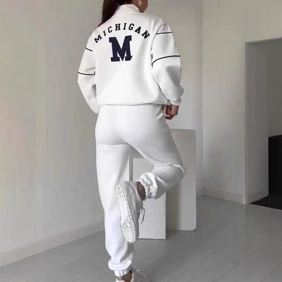 Women's 2 Piece Outfits Lounge Hoodless Pullover Sweatshirt Sweatsuit