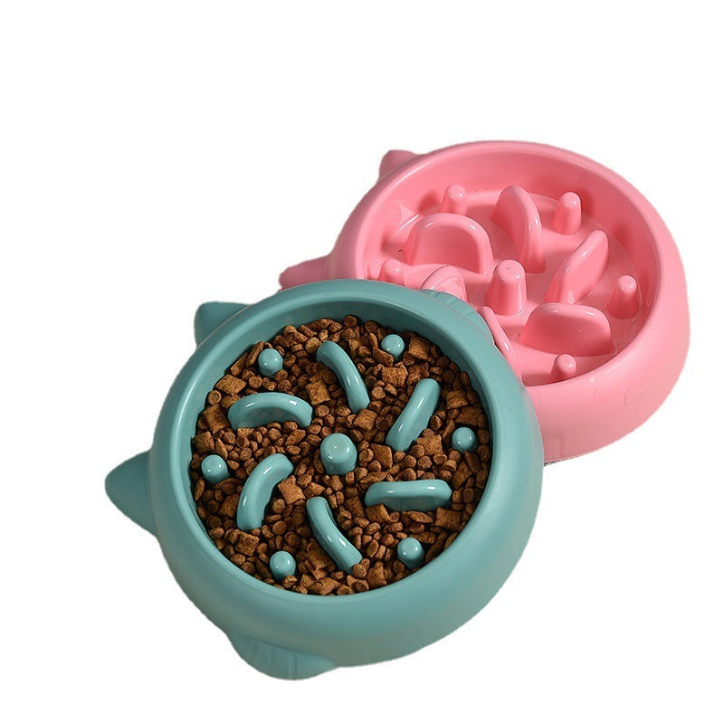 Pet Dog Cat Slow Feeding Bowls Anti Choking
