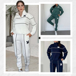 Women's 2 Piece Outfits Lounge Hoodless Pullover Sweatshirt Sweatsuit