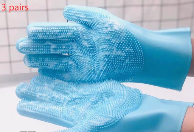 Small Dog Cat Massage Pet Grooming Gloves