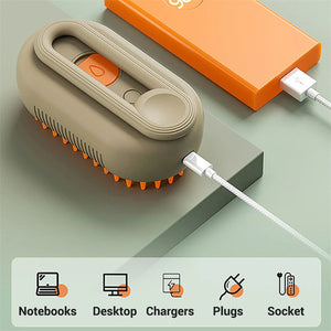 3 In 1 Electric Spray Cat Hair Brushes For Massage