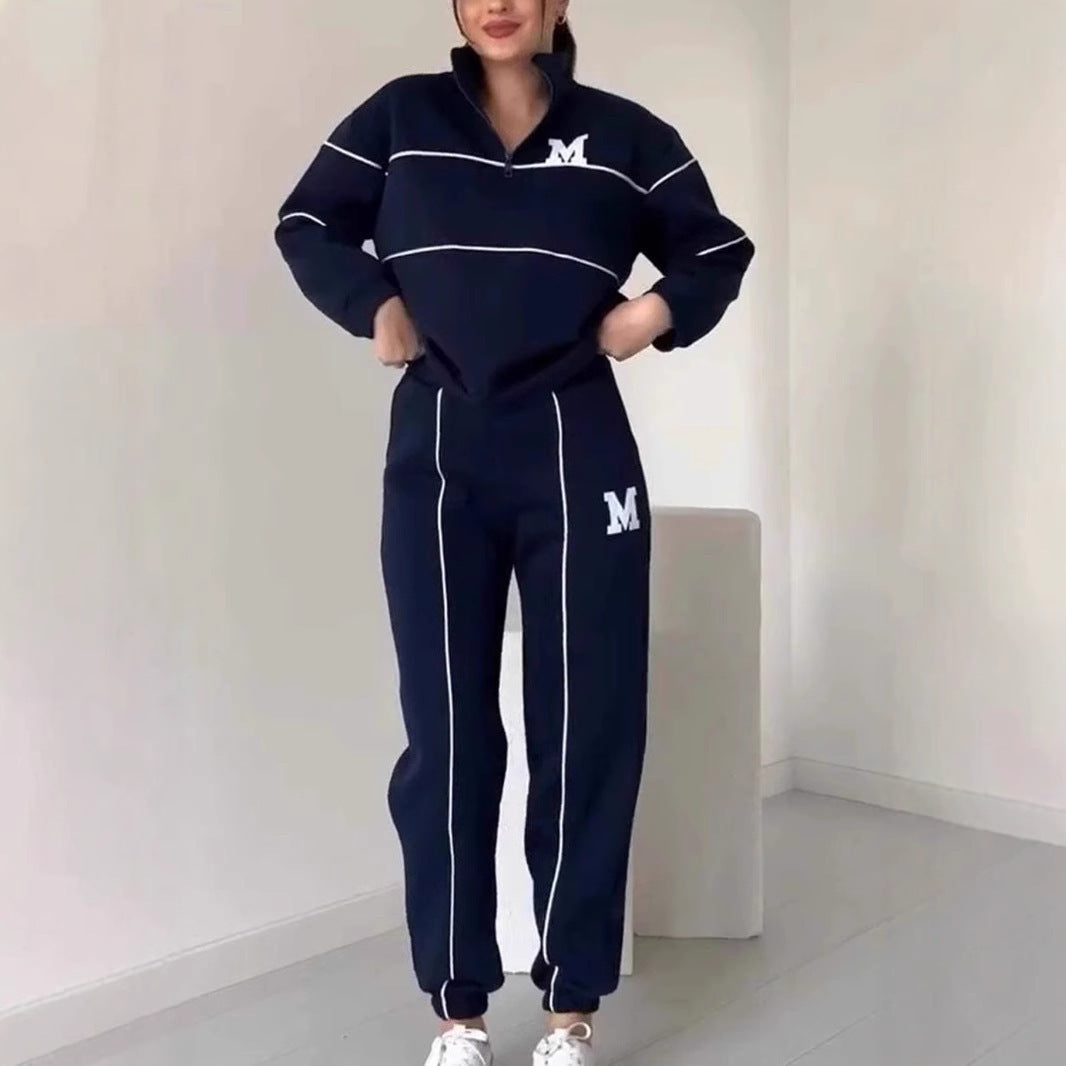 Women's 2 Piece Outfits Lounge Hoodless Pullover Sweatshirt Sweatsuit