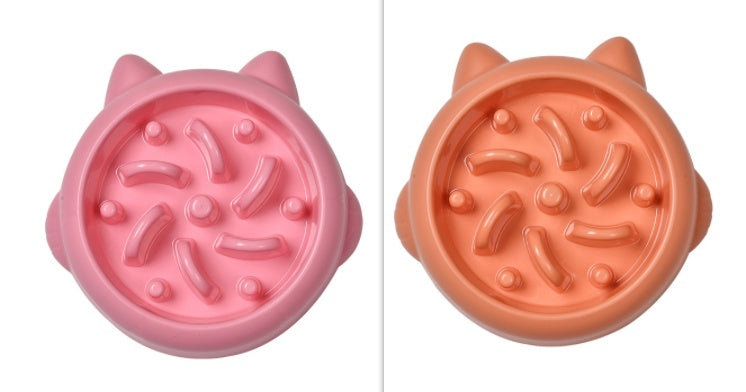 Pet Dog Cat Slow Feeding Bowls Anti Choking