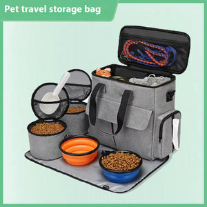 Large-Capacity Dog Travel Bag – Portable Pet Backpack for Outdoor Trips & Storage