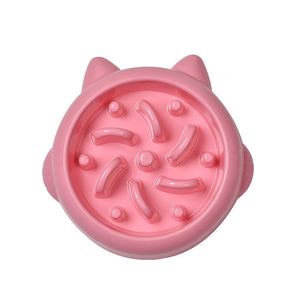 Pet Dog Cat Slow Feeding Bowls Anti Choking
