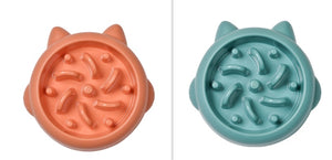 Pet Dog Cat Slow Feeding Bowls Anti Choking