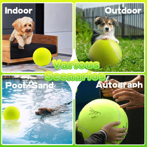 Giant 9.5" Dog Tennis Ball Large Pet for Small Medium Large Dog